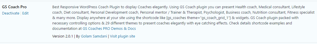 Activate GS Coach