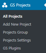 GS Project menu