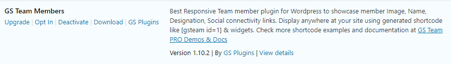 Activate GS Team Member
