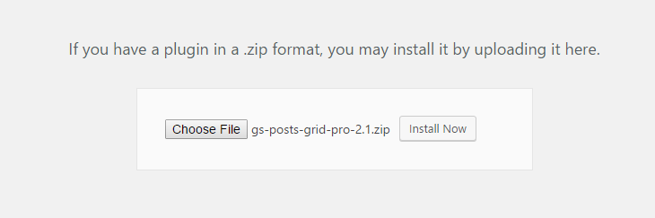 Select GS Posts Grid Plugin
